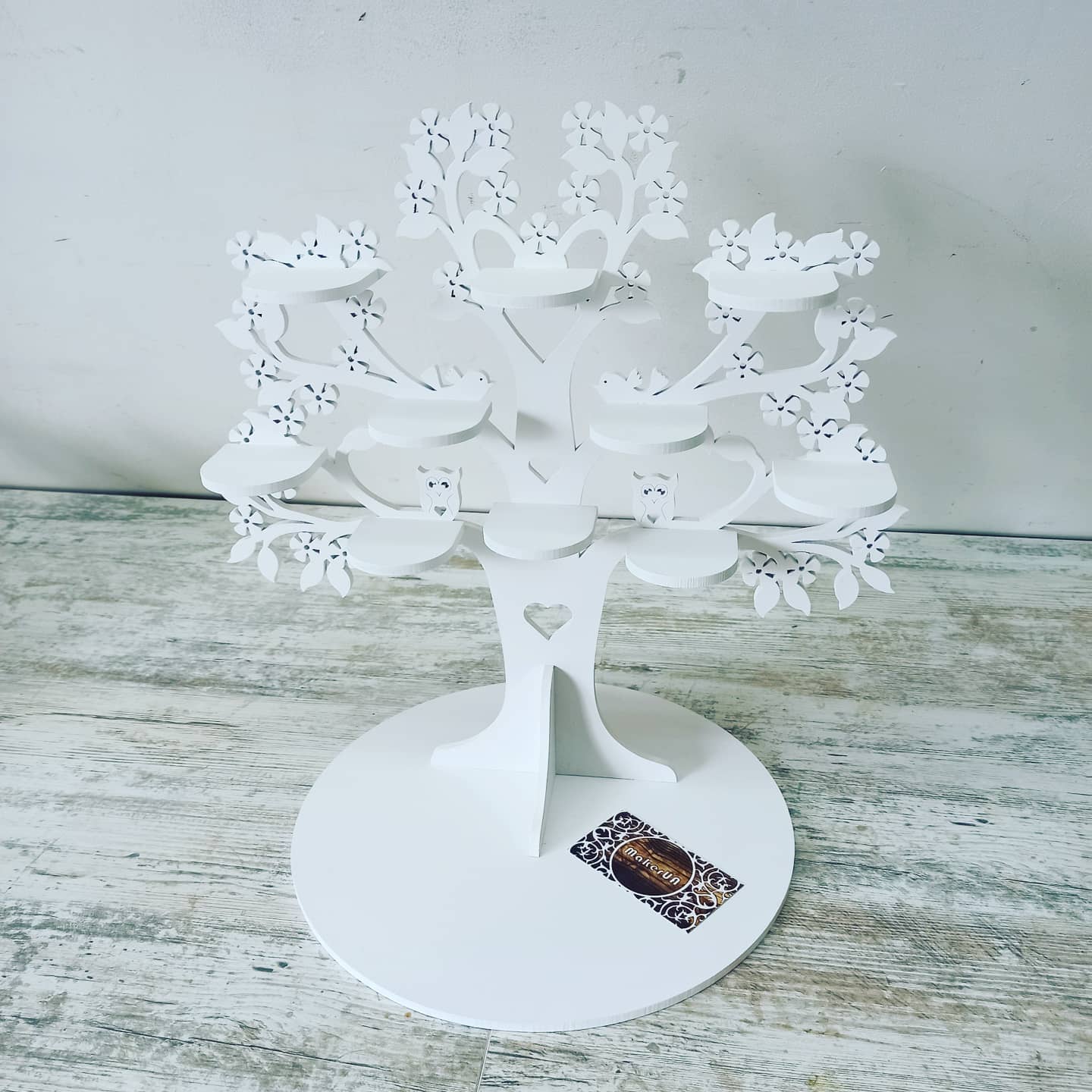 Tree shape candy bar sweet stand cake parties birthday wedding table decorations buffet cart party delights cupcake tray white style treats decor - MakerUA