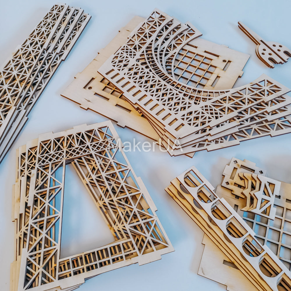 Eiffel Tower Paris 3d centerpiece decoration photo booth party prop event birthday wedding decor - MakerUA