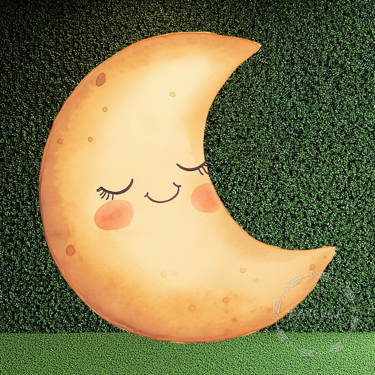 Місяць друкований декор для дня народження весілля дитячий душ милі вирізи домашня кімната стіна мистецтва вечірка реквізит прикраси