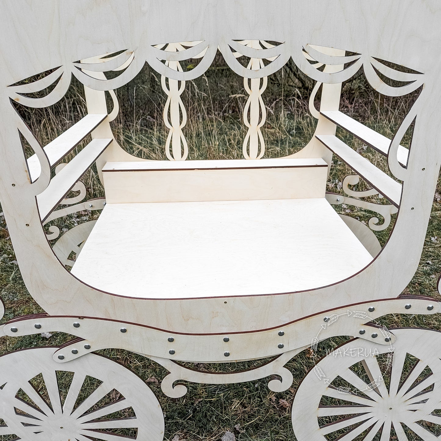 Sweet Cart Cake Stand Display Princess Carriage event Wedding сoach Birthday sweet table castle Candy Cart with wheels party prop decor - MakerUA