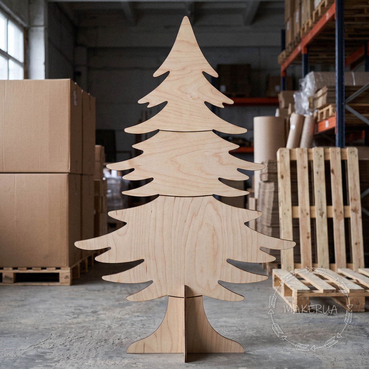 Wooden Christmas Tree for Balloons Style 2027 Party Decor
