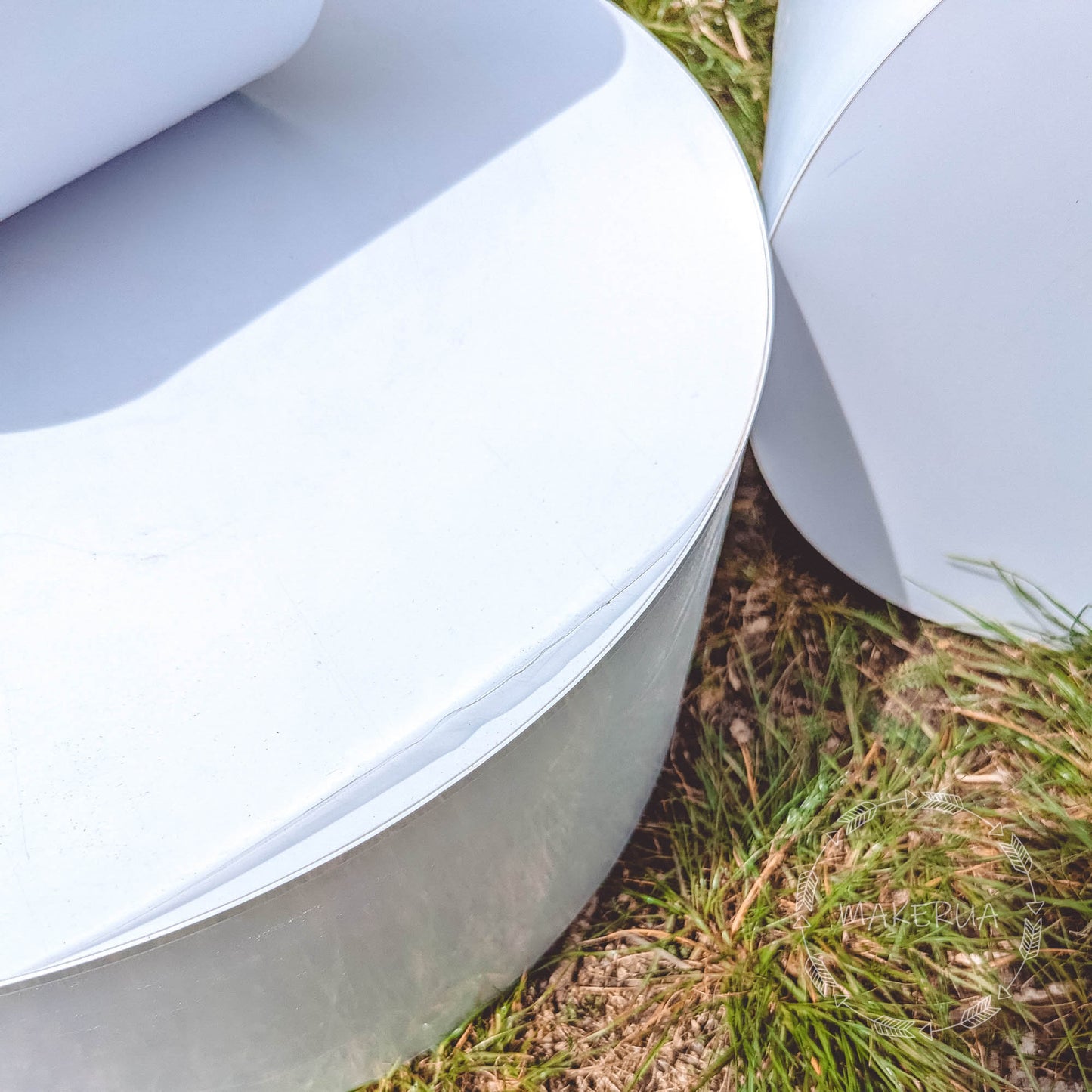 3pcs/set White Plinths stand column cylinder pedestal display pillar round table cake flower wedding birthday party - MakerUA