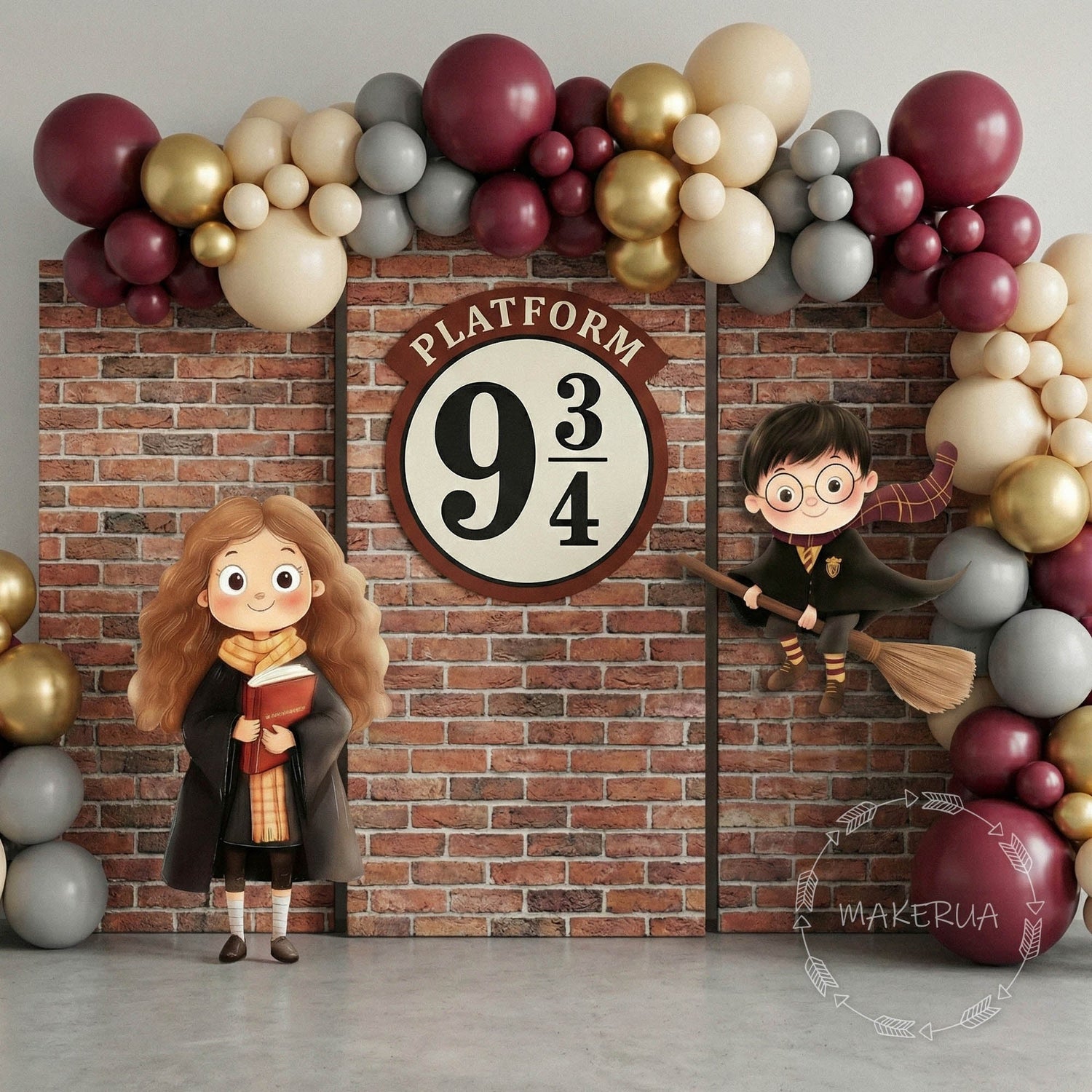 Custom Wizard Party Decor Magic Birthday Prop Cutout Library Train School Sticker 1st Decoration Boy Baby Shower Wall Decal Character 2026
