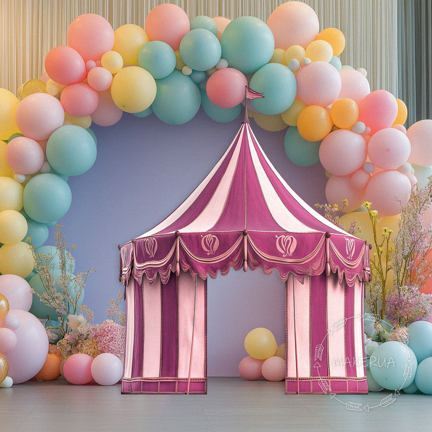 Circus Carnival Birthday Party Cutouts Decorations Event Props Ideas Cute Themed Decor UV Print - MakerUA