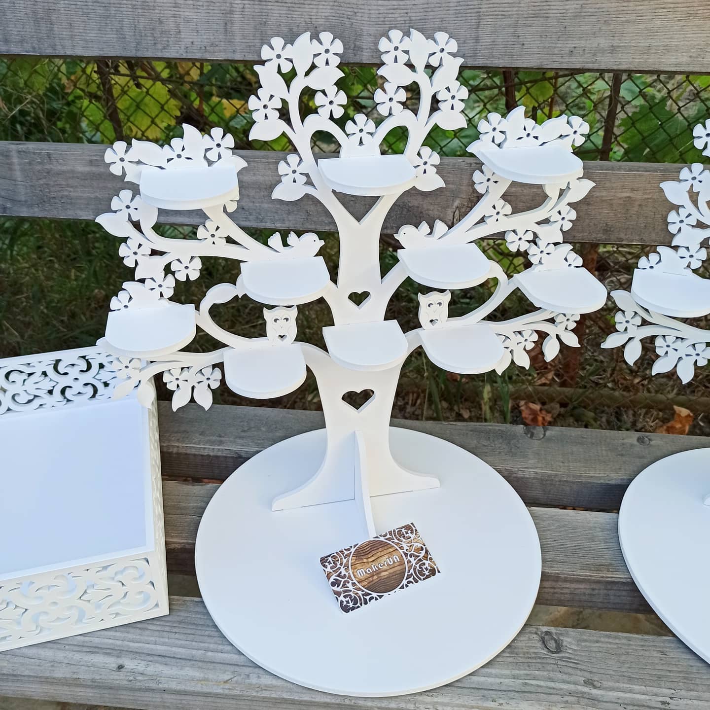 Tree shape candy bar sweet stand cake parties birthday wedding table decorations buffet cart party delights cupcake tray white style treats decor - MakerUA