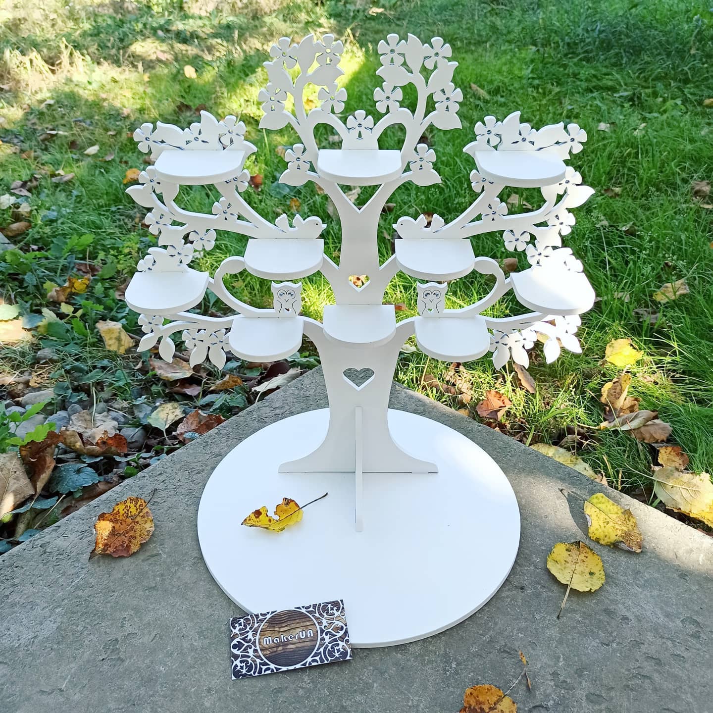 Tree shape candy bar sweet stand cake parties birthday wedding table decorations buffet cart party delights cupcake tray white style treats decor - MakerUA
