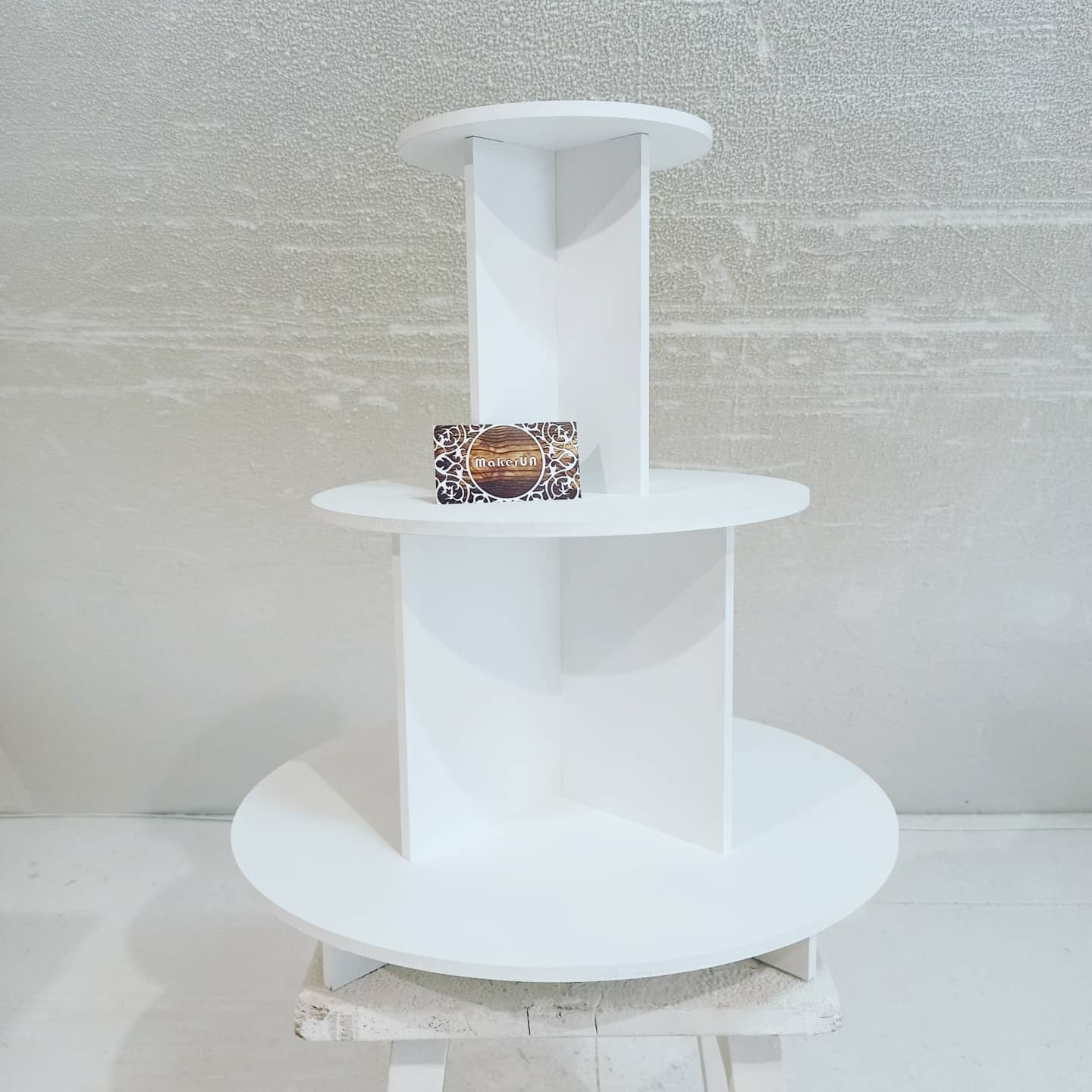 3 Tier Round Cupcake Stand 04 candy bar sweet cake parties birthday wedding table decorations buffet cart party delights tray white style treats decor - MakerUA