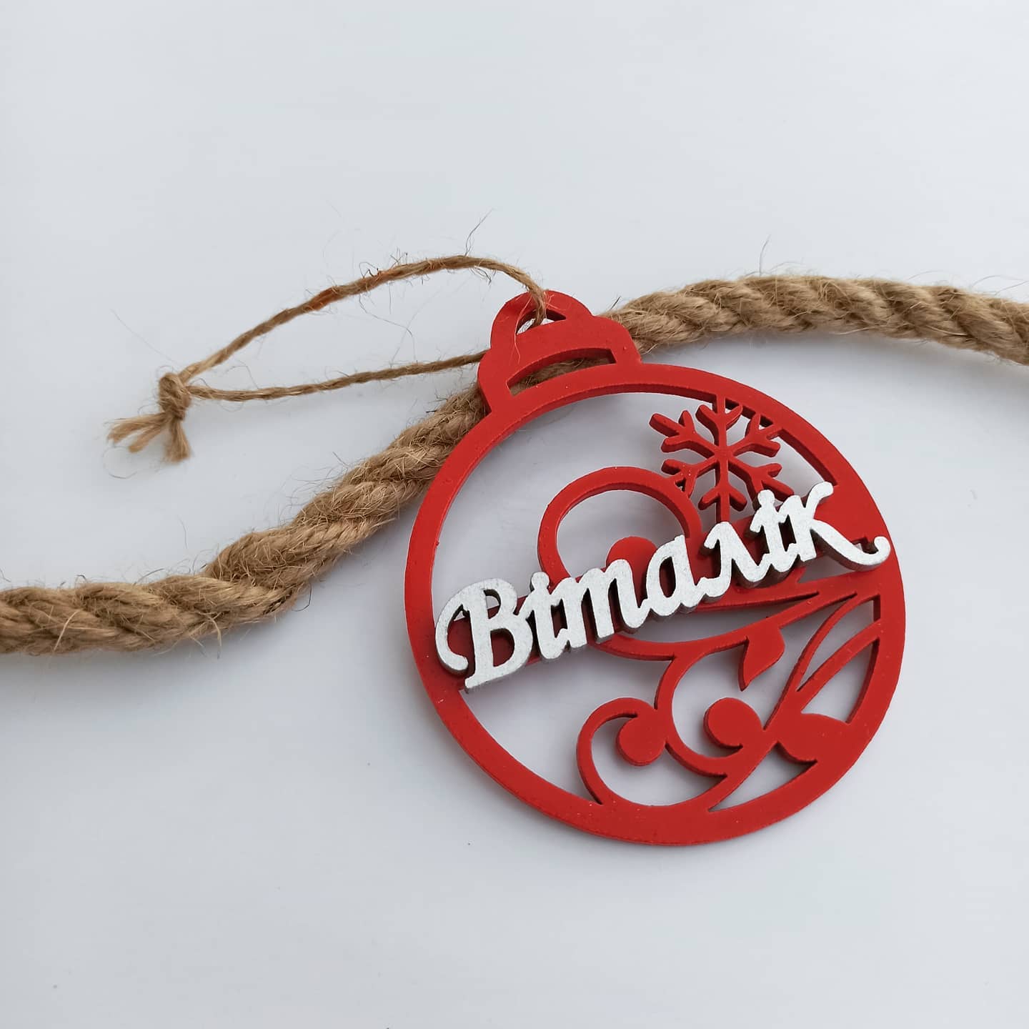 Personalized Christmas Ornaments Name Wooden Decorations Tree Hanging Kindergarten Gift Classmate Preschool Keepsake Teacher Student Decor Style T - MakerUA