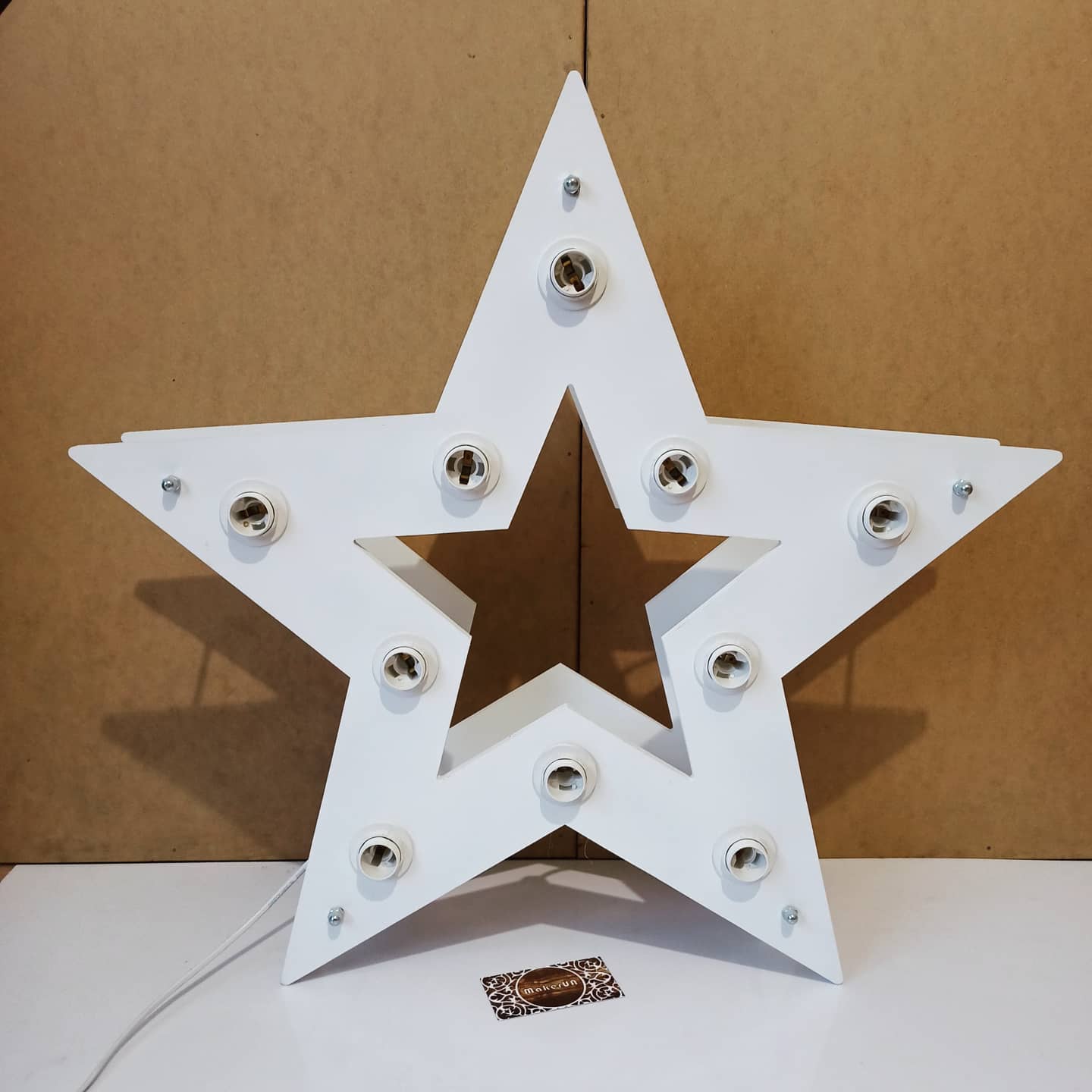 Star LED Bulb Marquee Sign Light Up Shape Wedding Birthday Event Party Props Photo Booth Photography moon decorations - MakerUA