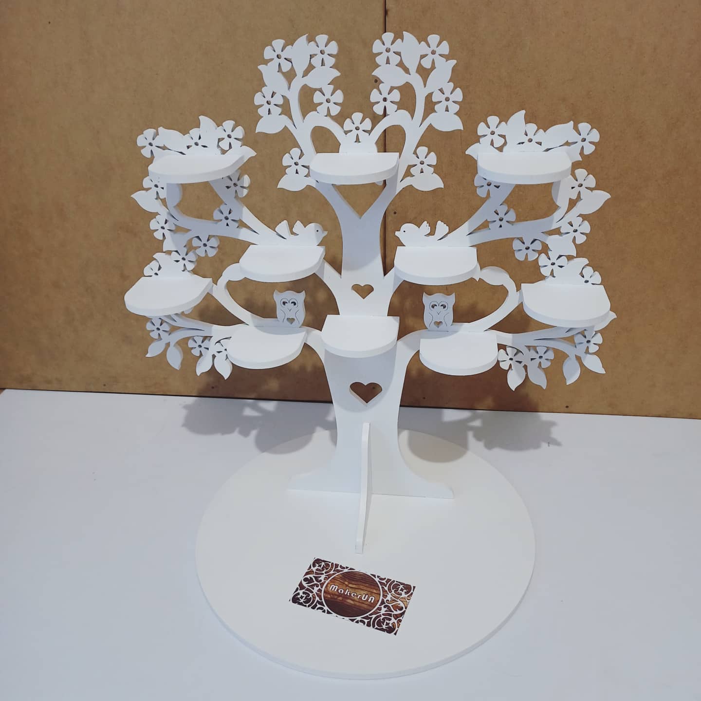Tree shape candy bar sweet stand cake parties birthday wedding table decorations buffet cart party delights cupcake tray white style treats decor - MakerUA