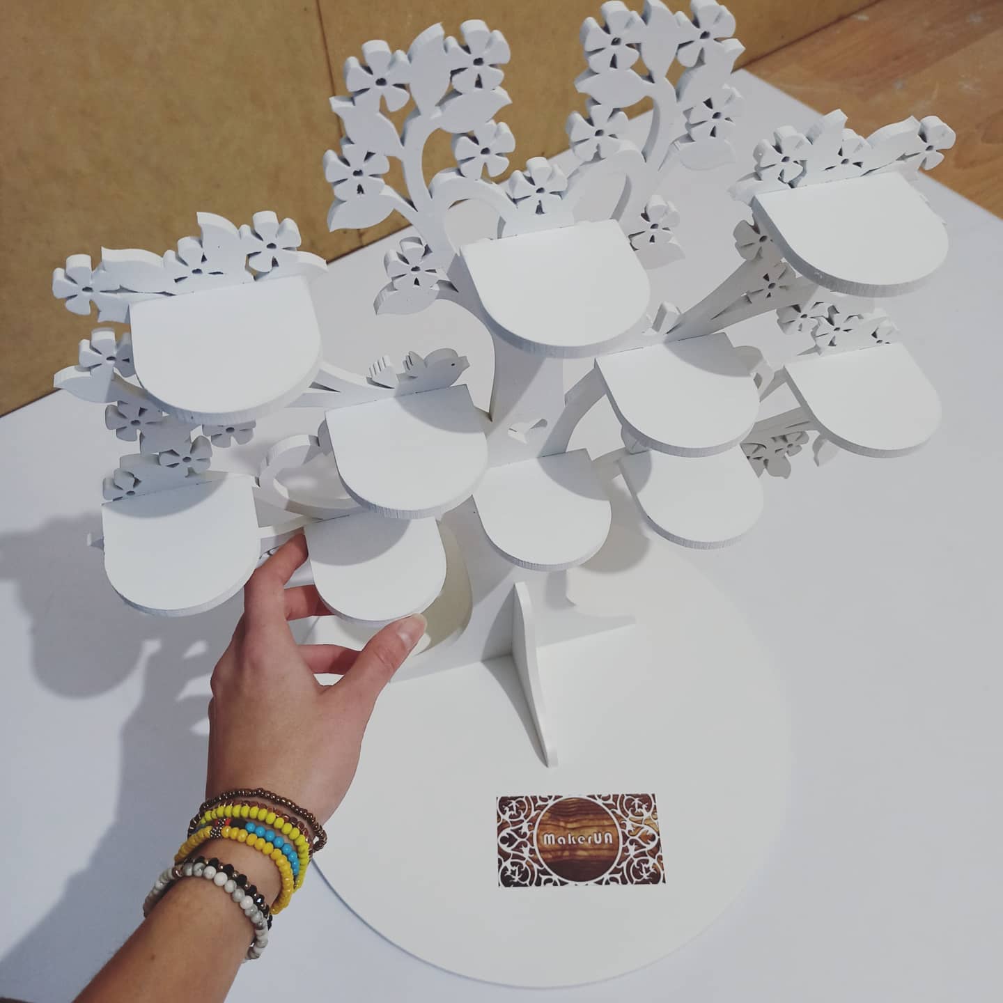 Tree shape candy bar sweet stand cake parties birthday wedding table decorations buffet cart party delights cupcake tray white style treats decor - MakerUA