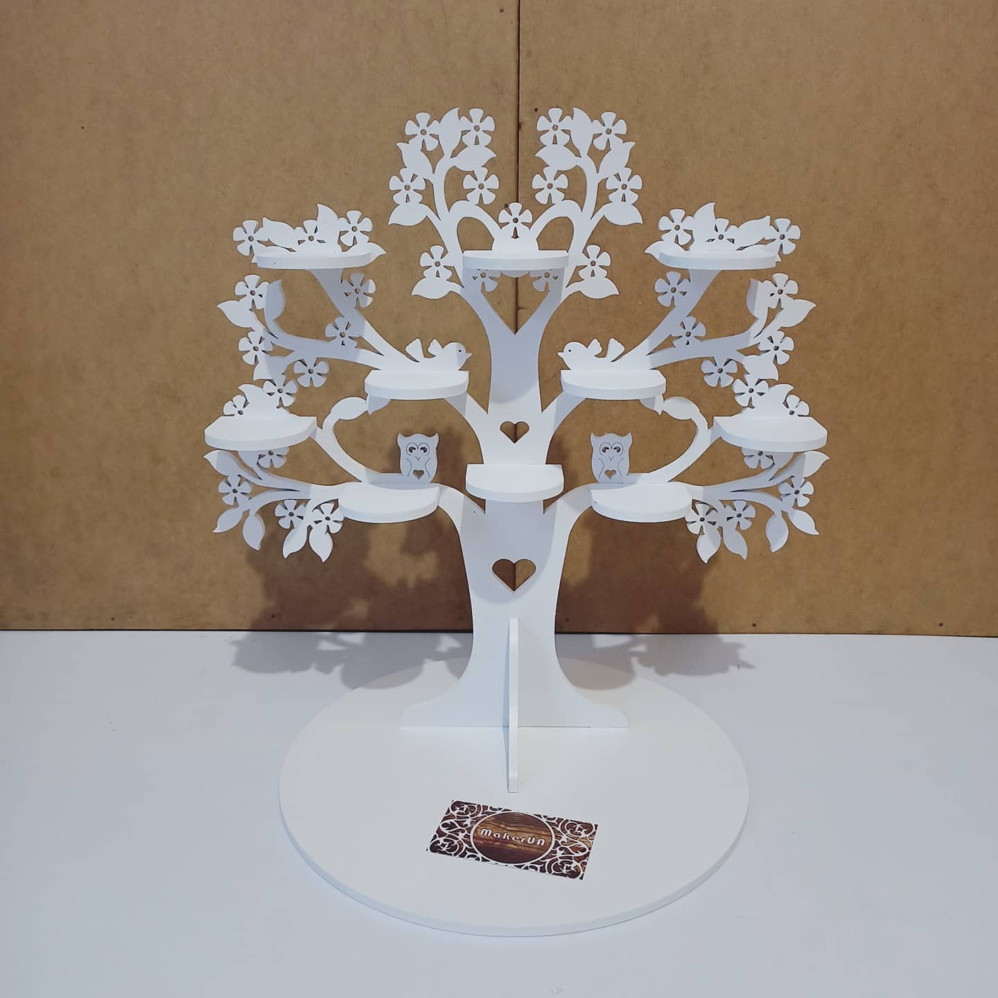 Tree shape candy bar sweet stand cake parties birthday wedding table decorations buffet cart party delights cupcake tray white style treats decor - MakerUA