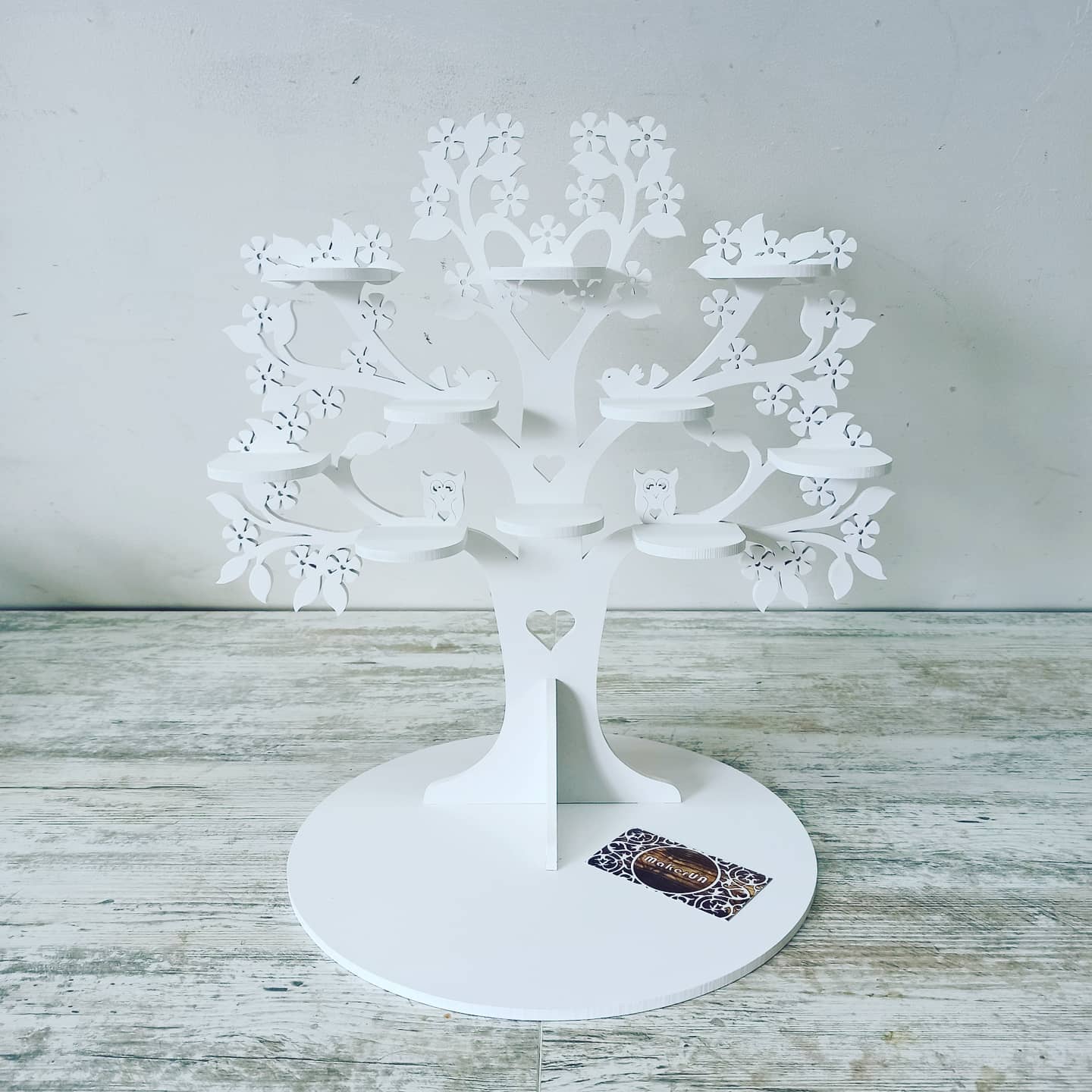 Tree shape candy bar sweet stand cake parties birthday wedding table decorations buffet cart party delights cupcake tray white style treats decor - MakerUA