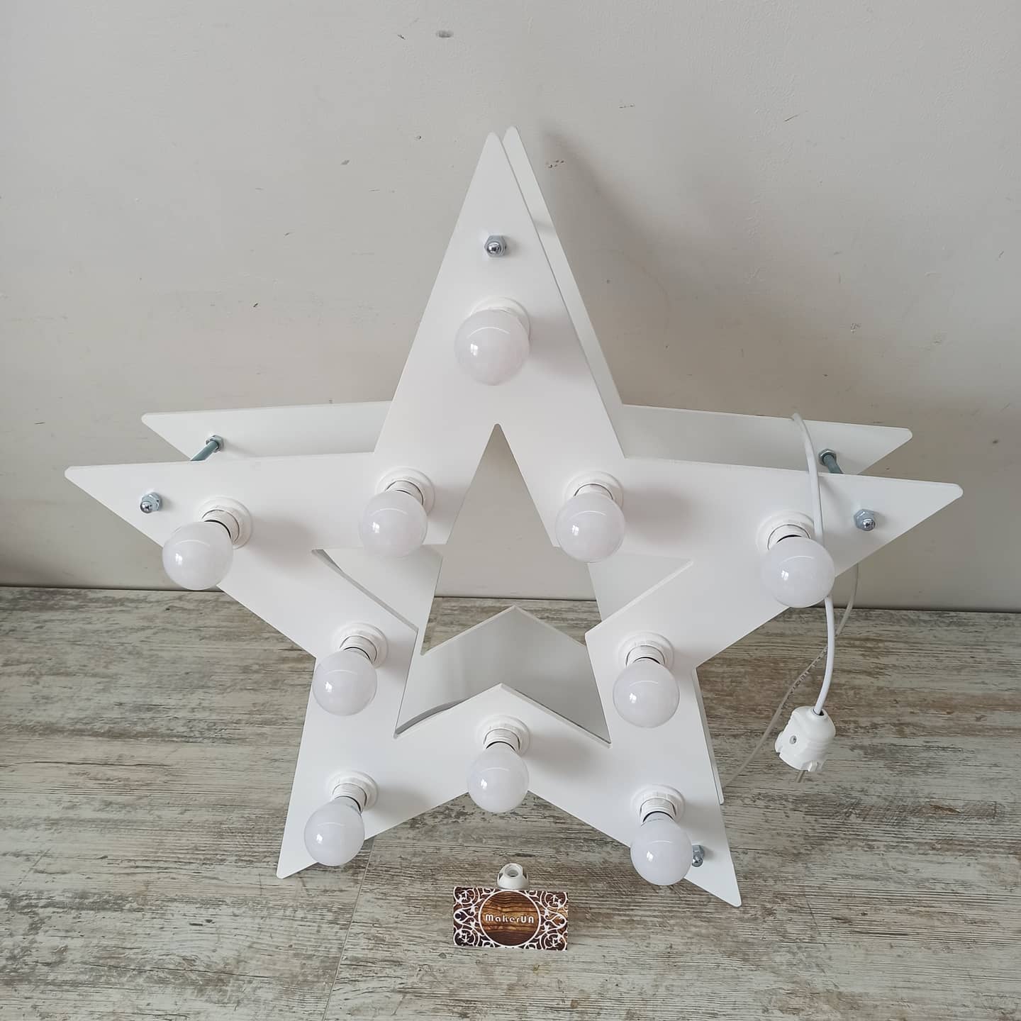Star LED Bulb Marquee Sign Light Up Shape Wedding Birthday Event Party Props Photo Booth Photography moon decorations - MakerUA