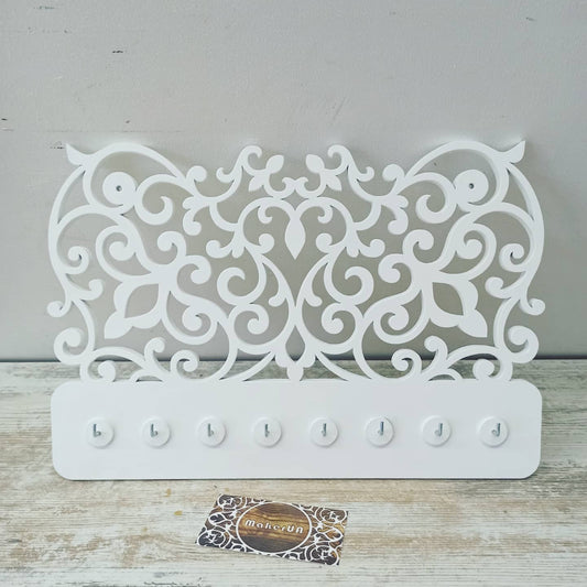 Jewelry keys earrings holder stand organizer for wall boho vintage home decor - MakerUA