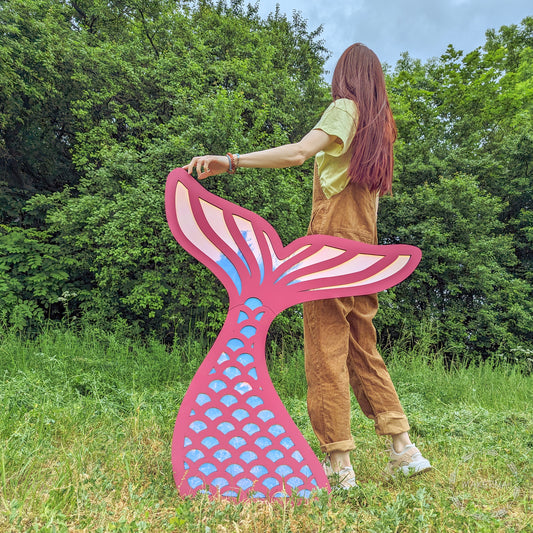 Mermaid Tail Decorations Under the Sea Party Decor Birthday cute themed event photo props backdrop princess cinderella baby girl shell wings - MakerUA