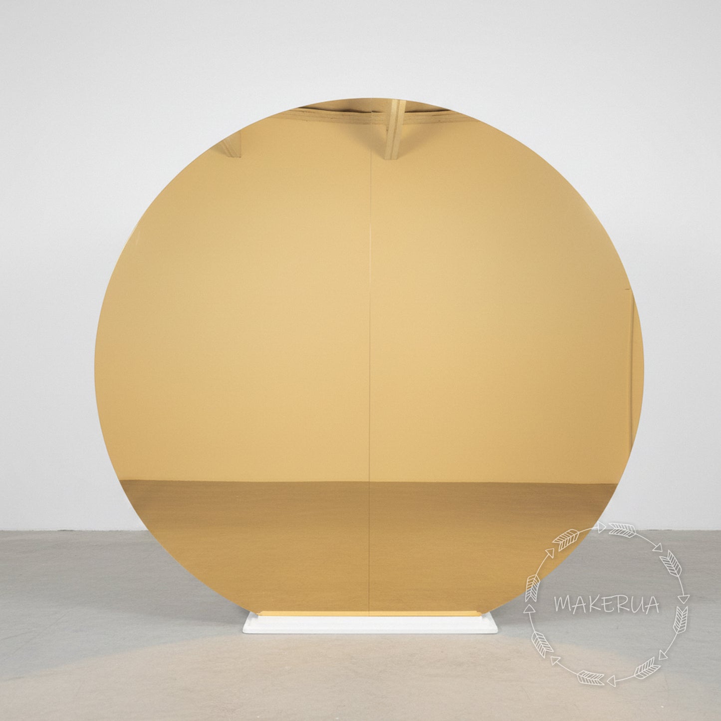 Luxury Gold Mirror Round Backdrop - MakerUA