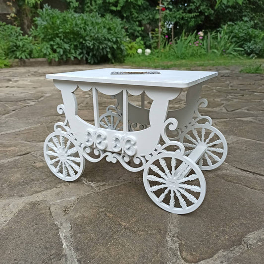 Carriage candy bar sweet stand cake parties birthday wedding table decorations buffet coach cart party delights cupcake tray white boho style treats decor - MakerUA