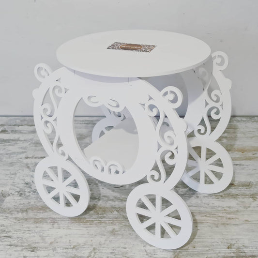 Candy bar sweet stand cake parties birthday wedding table decorations buffet coach cart party delights cupcake tray white treats decor - MakerUA