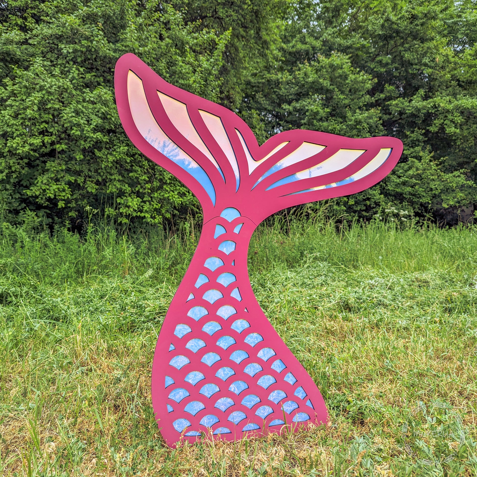 Mermaid Tail Decorations Under the Sea Party Decor Birthday cute themed event photo props backdrop princess cinderella baby girl shell wings - MakerUA