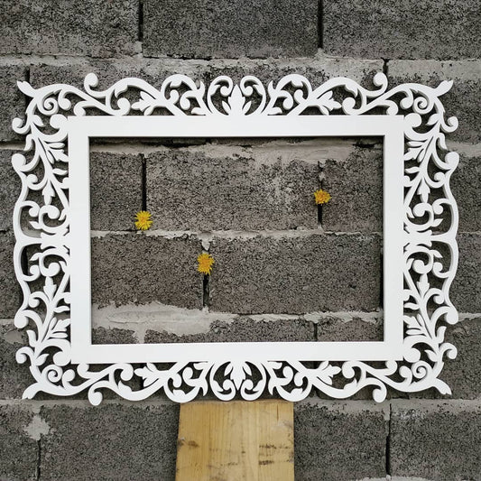 Personalized Photo Frame family tree wooden plywood wood white wedding stand lace curved unique custom baby birthday gift decor wall decorations - MakerUA
