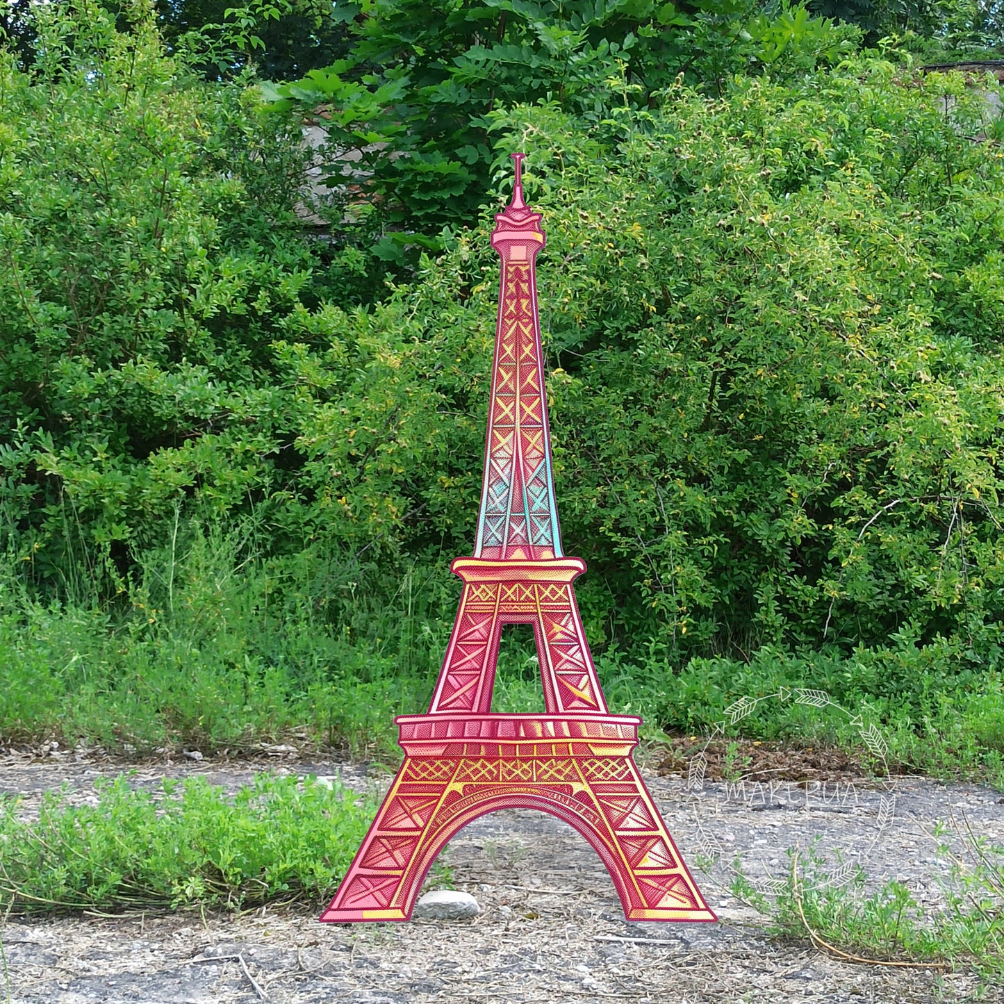 Eiffrl Tower for birthday wedding party decorations with uv print - MakerUA
