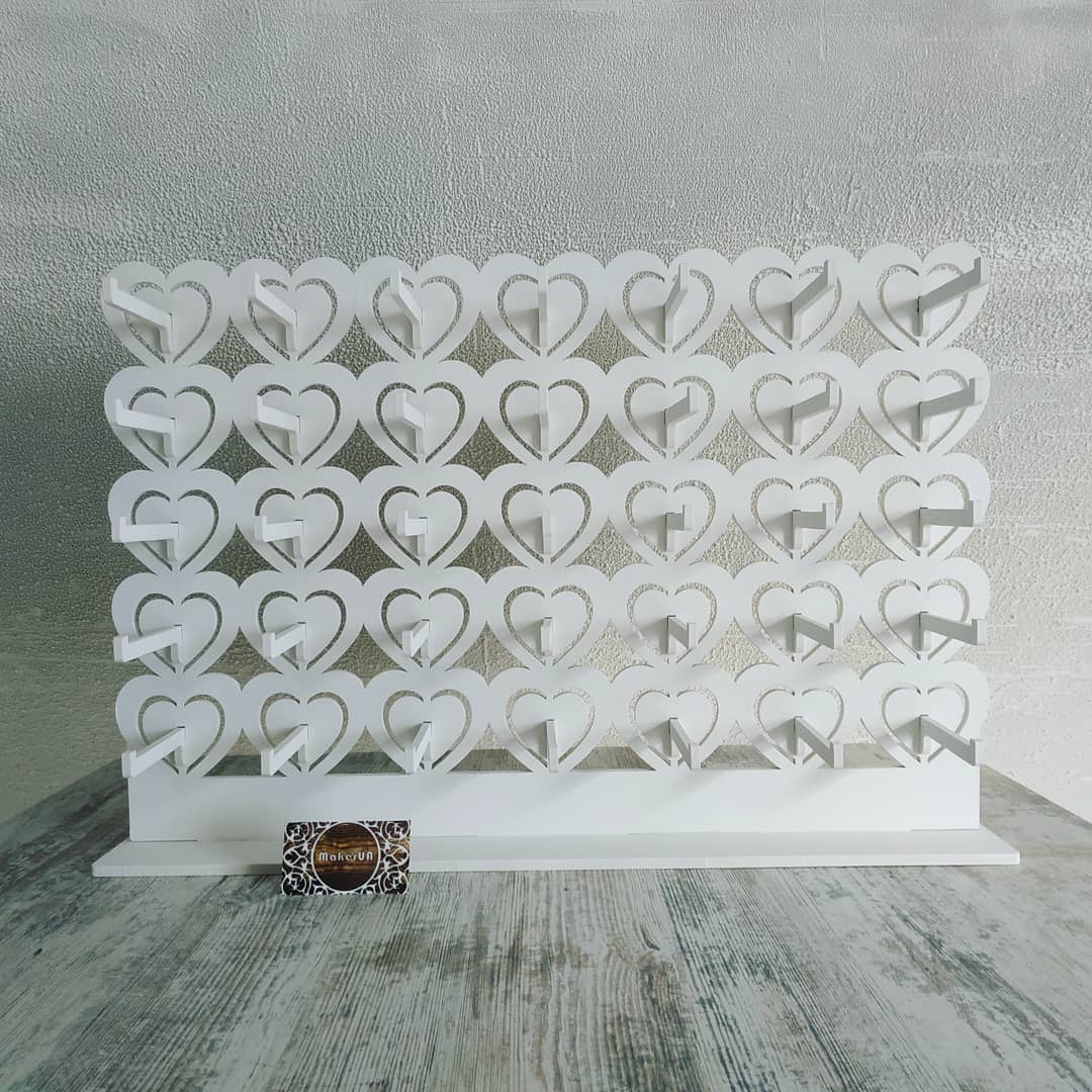 Donut Wall 03 candy bar sweet stand cake birthday wedding table decorations parties buffet cart party delights cupcake tray white style treats decor - MakerUA