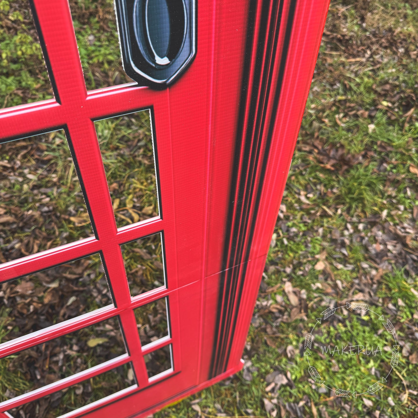 English London British Telephone Booth Phone Box Red Cutouts Birthday Wedding Party Props Photo Decorations UK Life Size Top Christmas Decor - MakerUA