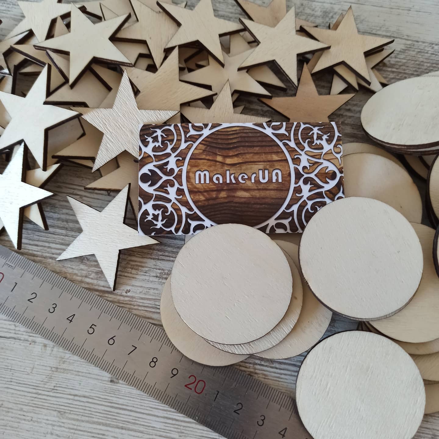 40pcs craft shapes star creativity cutout diy unfinished unpainted mini jewelry earrings macrame ornaments needlework shaped eco natural plywood wood wooden embellishment plaques decorations - MakerUA