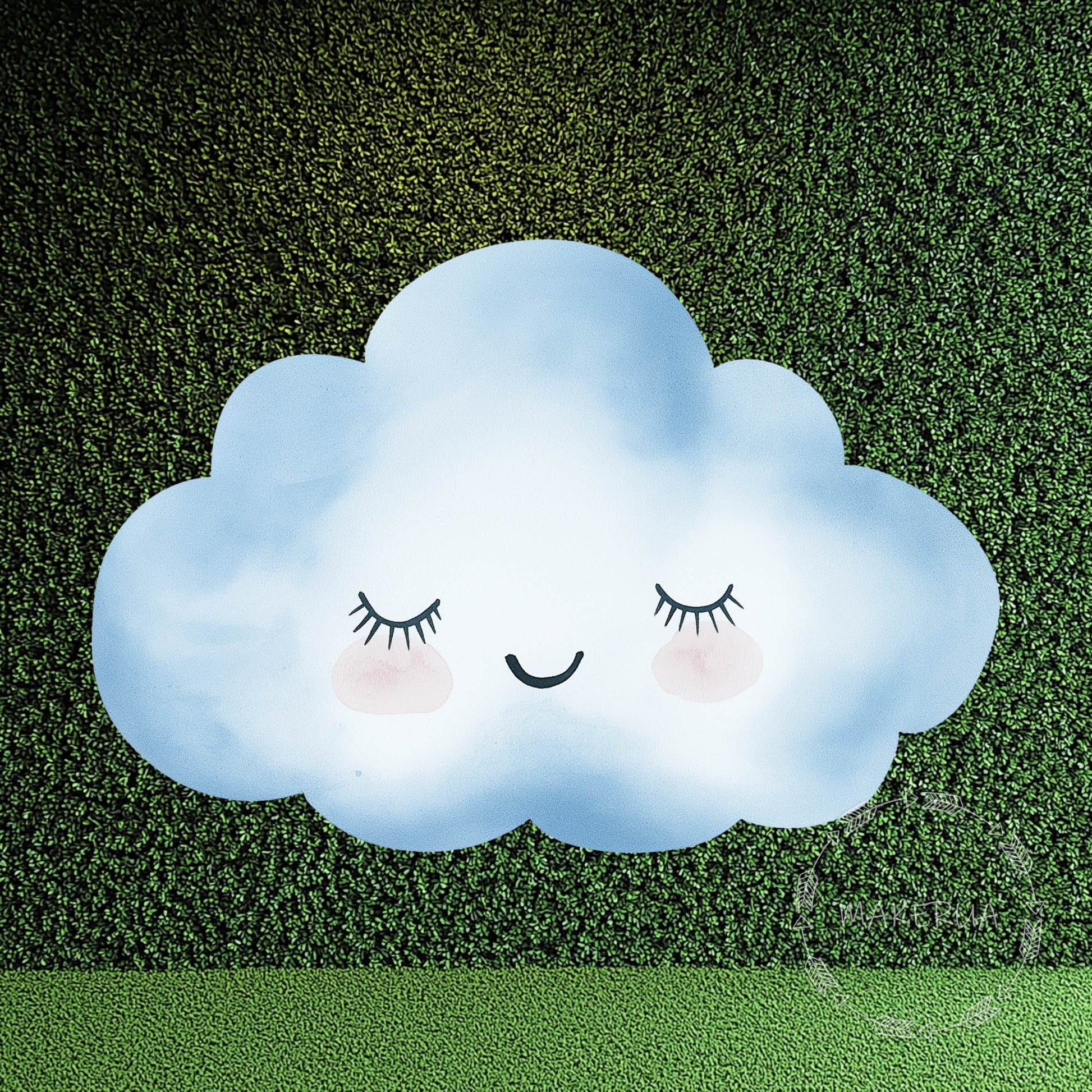 Cloud Printed Decor for Birthday Wedding Baby Shower Cute Cutouts Home Room Wall Art Party Props Decorations - MakerUA