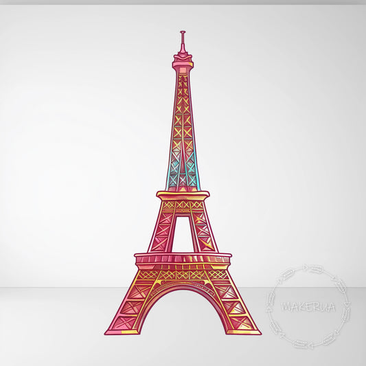 Eiffel Tower Printed Decor for Birthday Baby Shower Cute Animal Cutouts Girl Boy Home Room Wall Art Party Props Decorations - MakerUA
