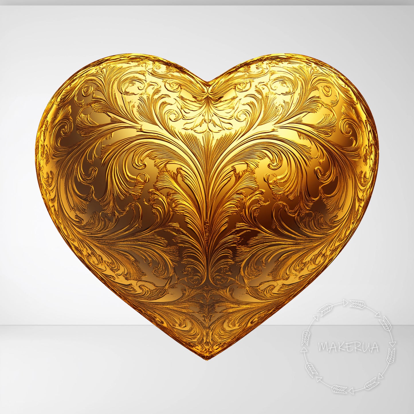 Gold Heart Printed Cutouts Decor for Birthday Wedding Baby Shower Love Cute Party Props Decorations - MakerUA