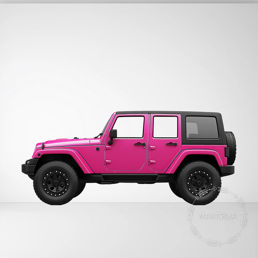 Pink Jeep Car Printed Cutouts Decor for Birthday Wedding Girl Baby Shower Cute Party Props Room Decorations - MakerUA