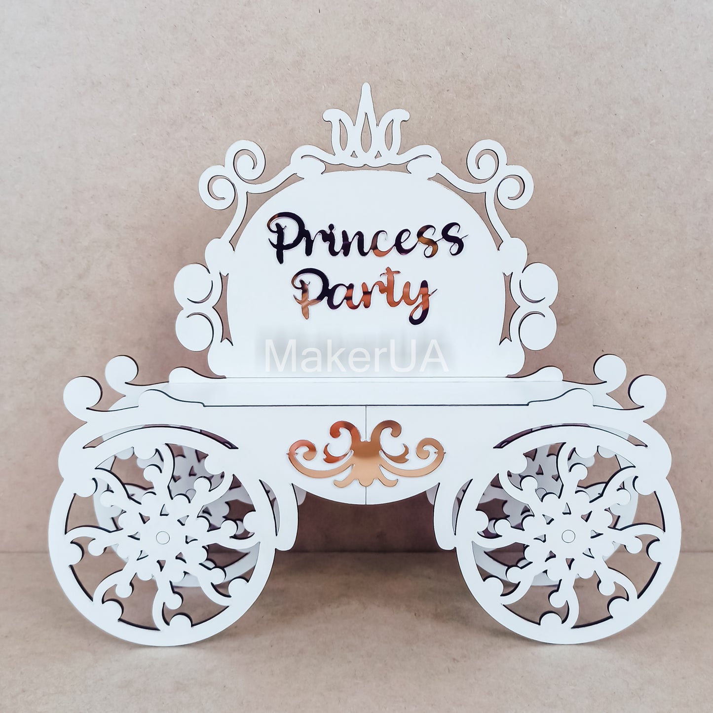 Princess Carriage Candy Cart, Sweet Cart, Cake Stand, Decoration cinderella theme Wedding Birthday Baby Shower large event party prop decor - MakerUA