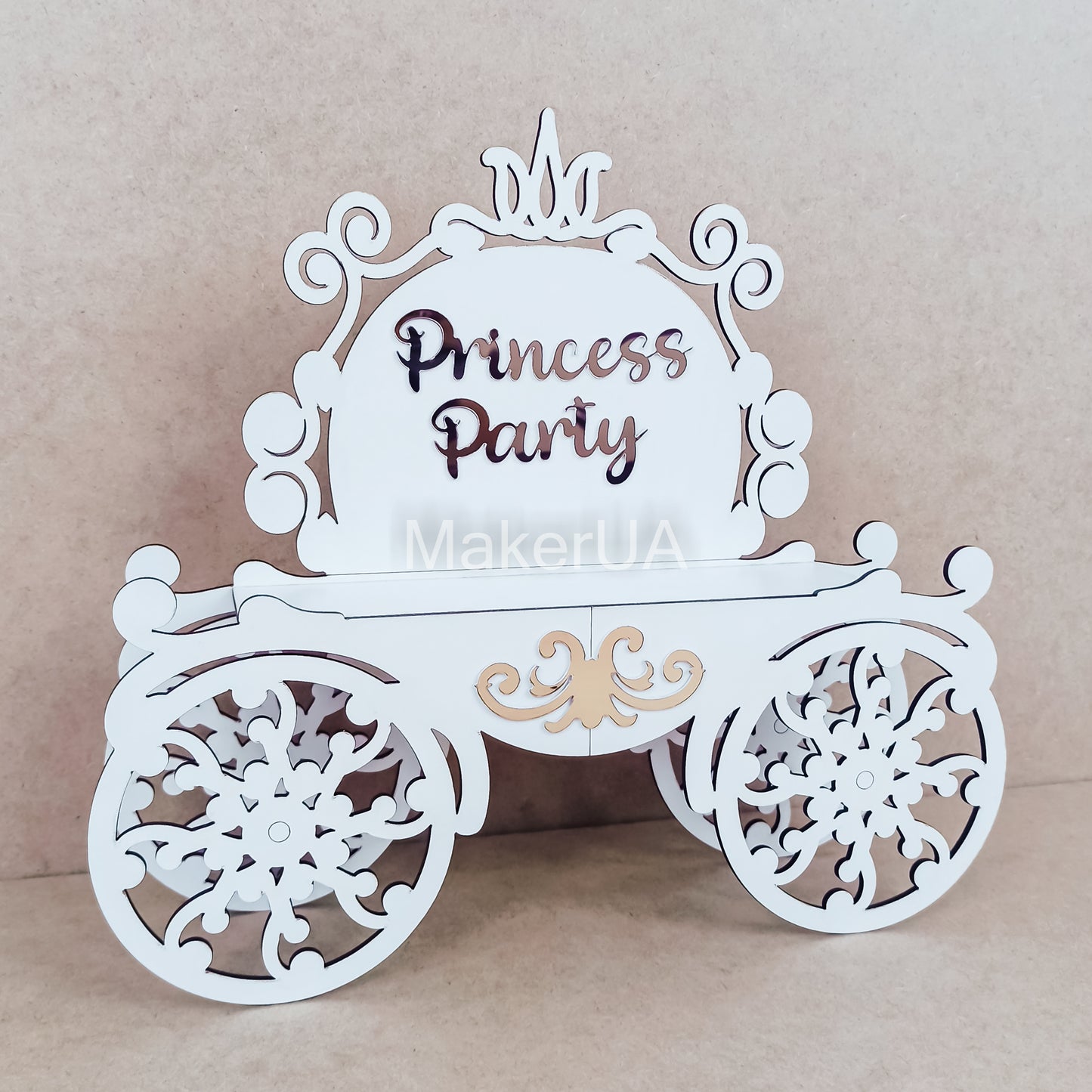 Princess Carriage Candy Cart, Sweet Cart, Cake Stand, Decoration cinderella theme Wedding Birthday Baby Shower large event party prop decor - MakerUA