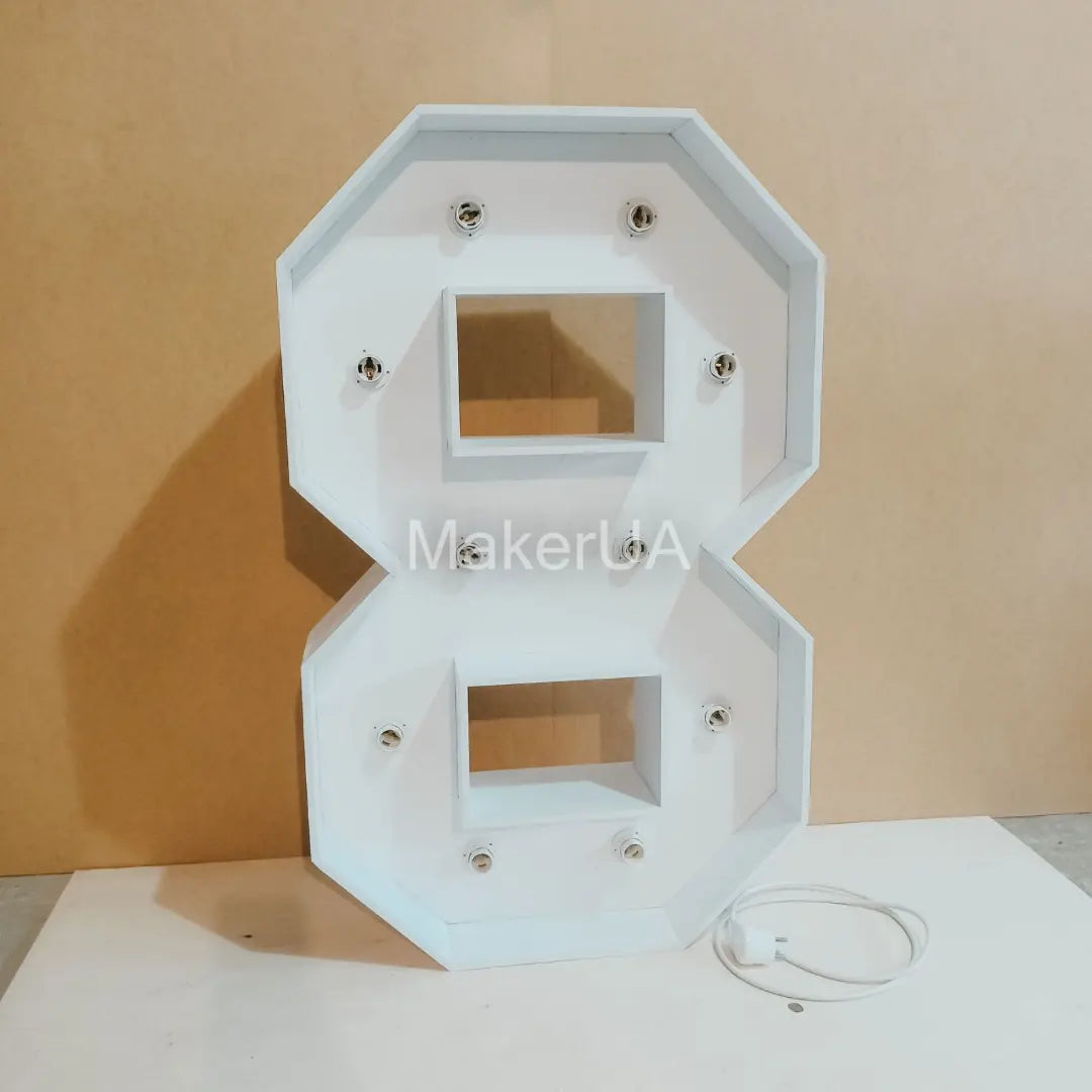 Numbers 0-9 decorations cold led bulb light neon lamp decor party text letters mark sign marquee - MakerUA