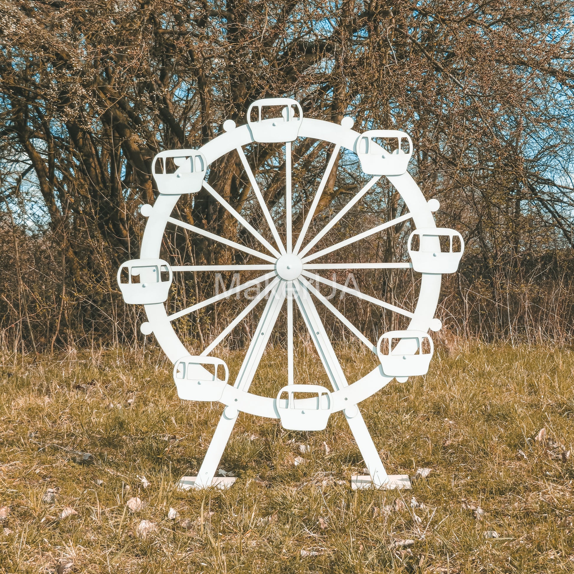 Ferris Wheel decorations carnival circus backdrop big large huge lifesize life size arch baby shower birthday wedding photo booth event party prop decor - MakerUA