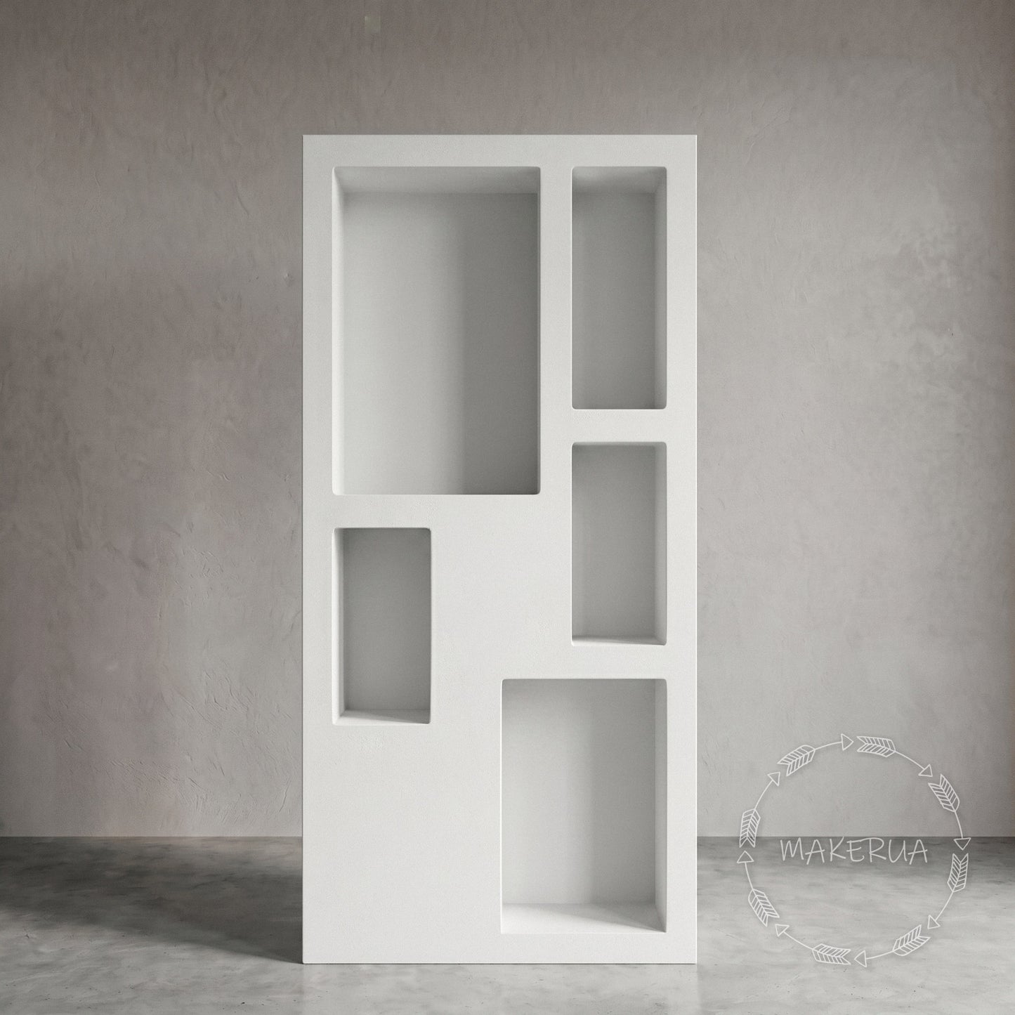 3D Backdrop with shelf stand for candles flowers candy goods arch decor birthday wedding event party decorations | B31 - MakerUA