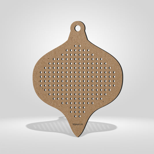Wooden Cross Stitch Blank Base Embroidery Christmas Ornaments Decorations Pendant Shape for DIY Jewelry Gift Wood Bead Thread Needlecraft Style NY SetA8 - MakerUA