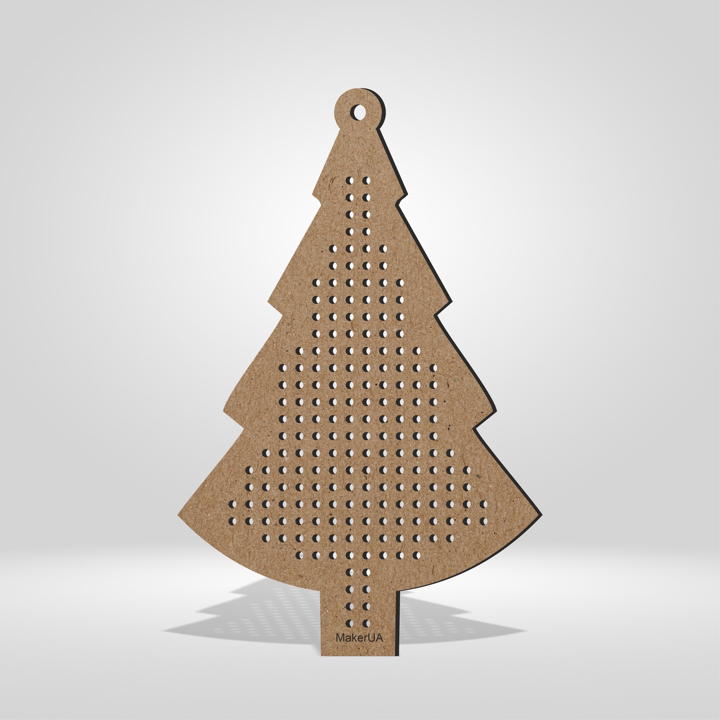 Wooden Cross Stitch Blank Base Embroidery Christmas Tree Ornaments Decorations Pendant for DIY Jewelry Gift Wood Bead Thread Needlecraft Shape Style SetC1 - MakerUA