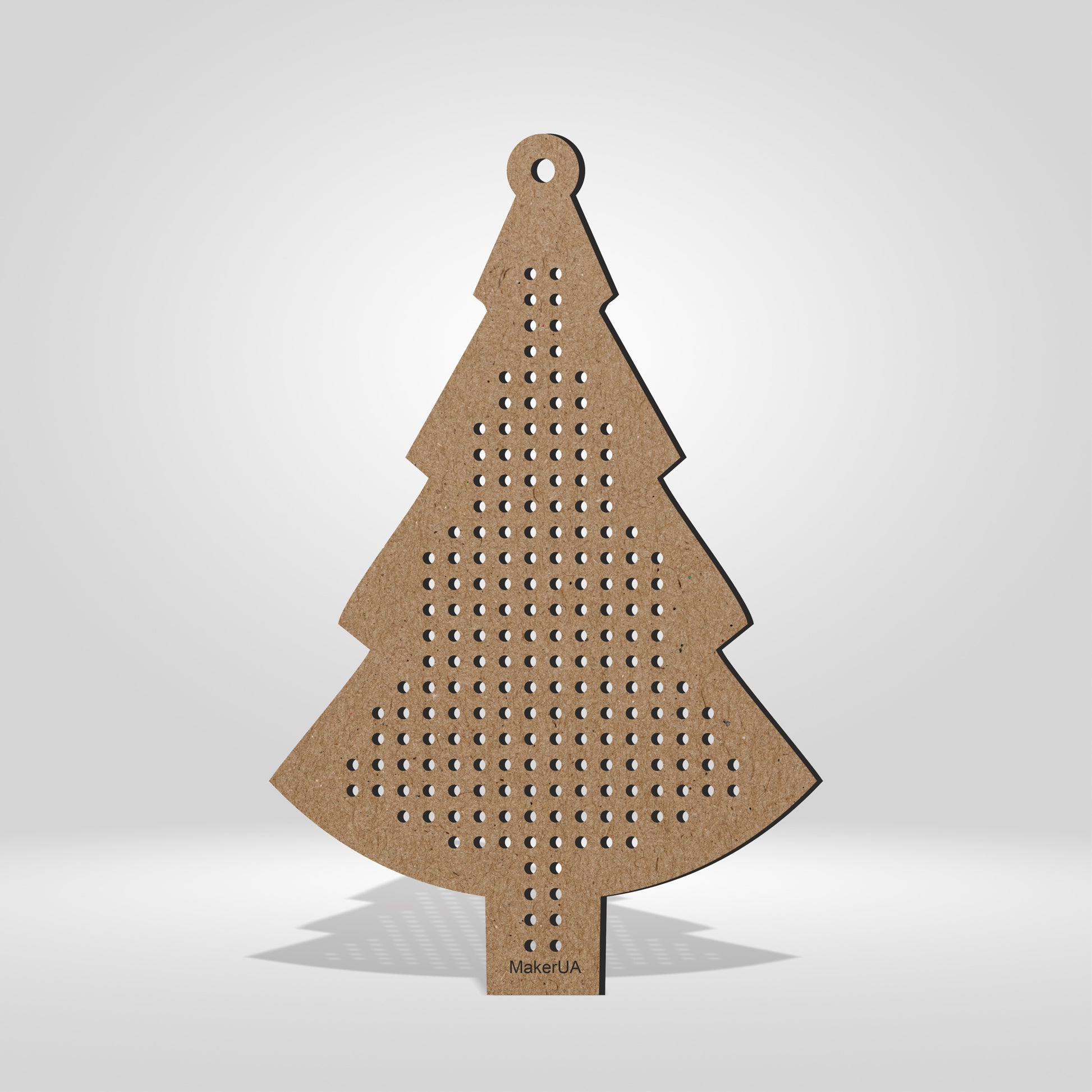 Wooden Cross Stitch Blank Base Embroidery Christmas Tree Ornaments Decorations Pendant for DIY Jewelry Gift Wood Bead Thread Needlecraft Shape Style SetC1 - MakerUA