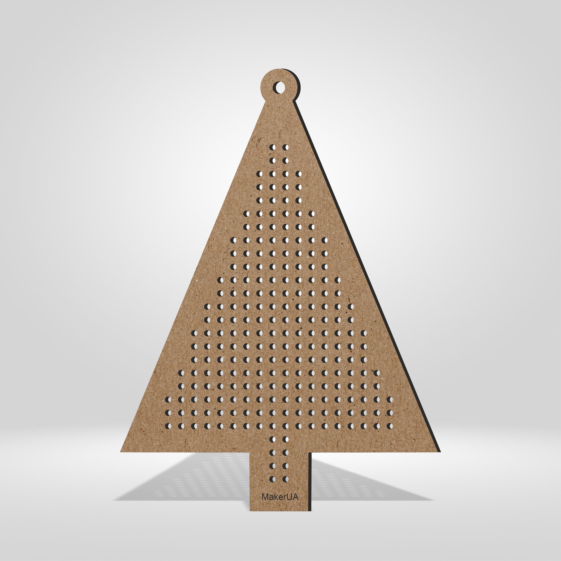Wooden Cross Stitch Blank Base Embroidery Christmas Tree Ornaments Decorations Pendant for DIY Jewelry Gift Wood Bead Thread Needlecraft Shape Style SetC2 - MakerUA