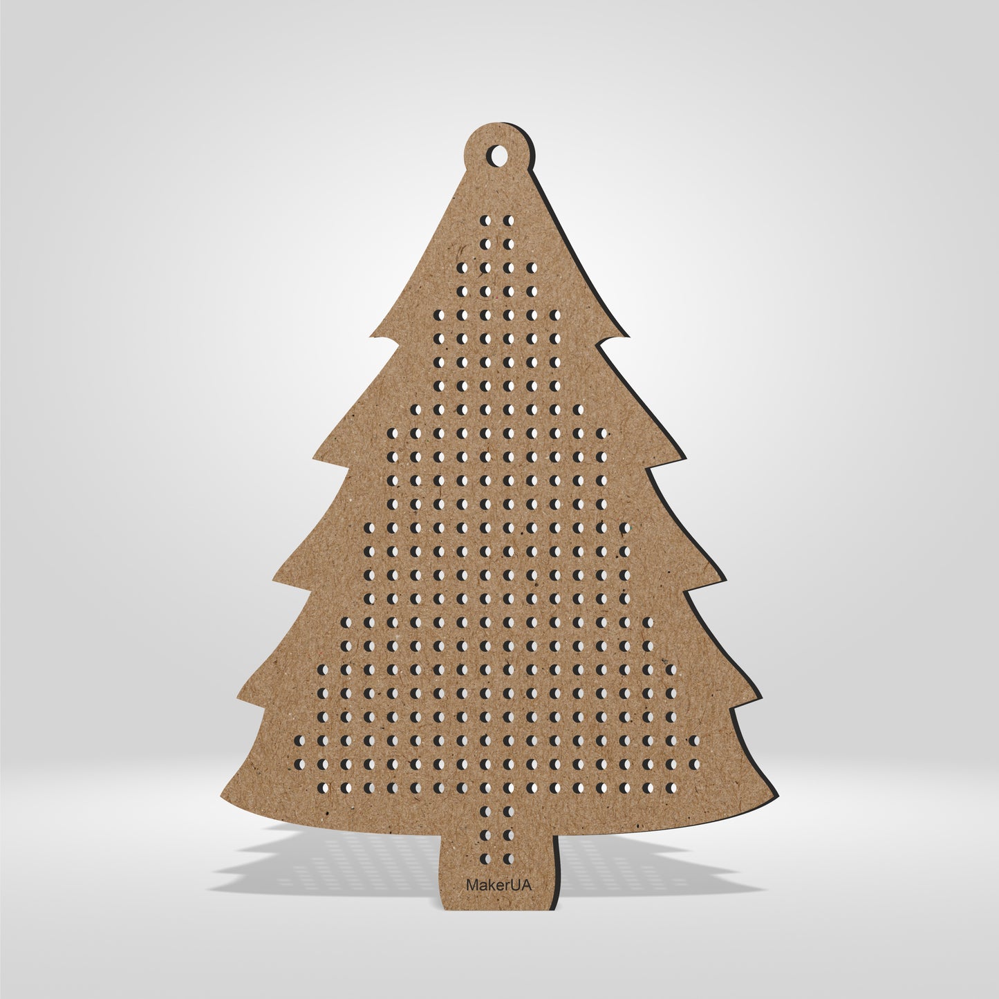 Wooden Cross Stitch Blank Base Embroidery Christmas Tree Ornaments Decorations Pendant for DIY Jewelry Gift Wood Bead Thread Needlecraft Shape Style SetC3 - MakerUA