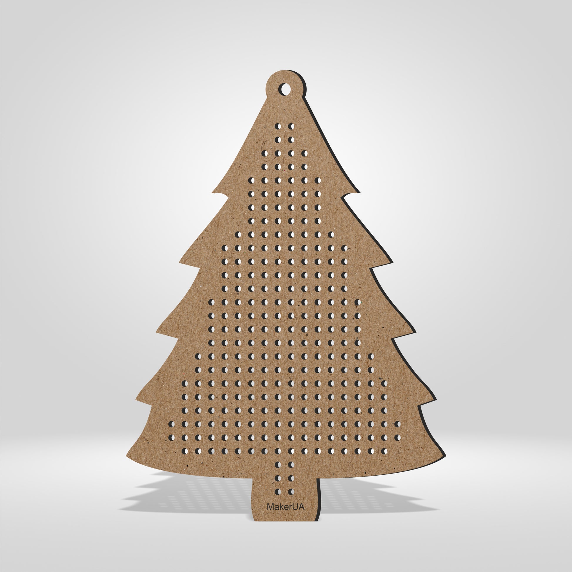 Wooden Cross Stitch Blank Base Embroidery Christmas Tree Ornaments Decorations Pendant for DIY Jewelry Gift Wood Bead Thread Needlecraft Shape Style SetC3 - MakerUA