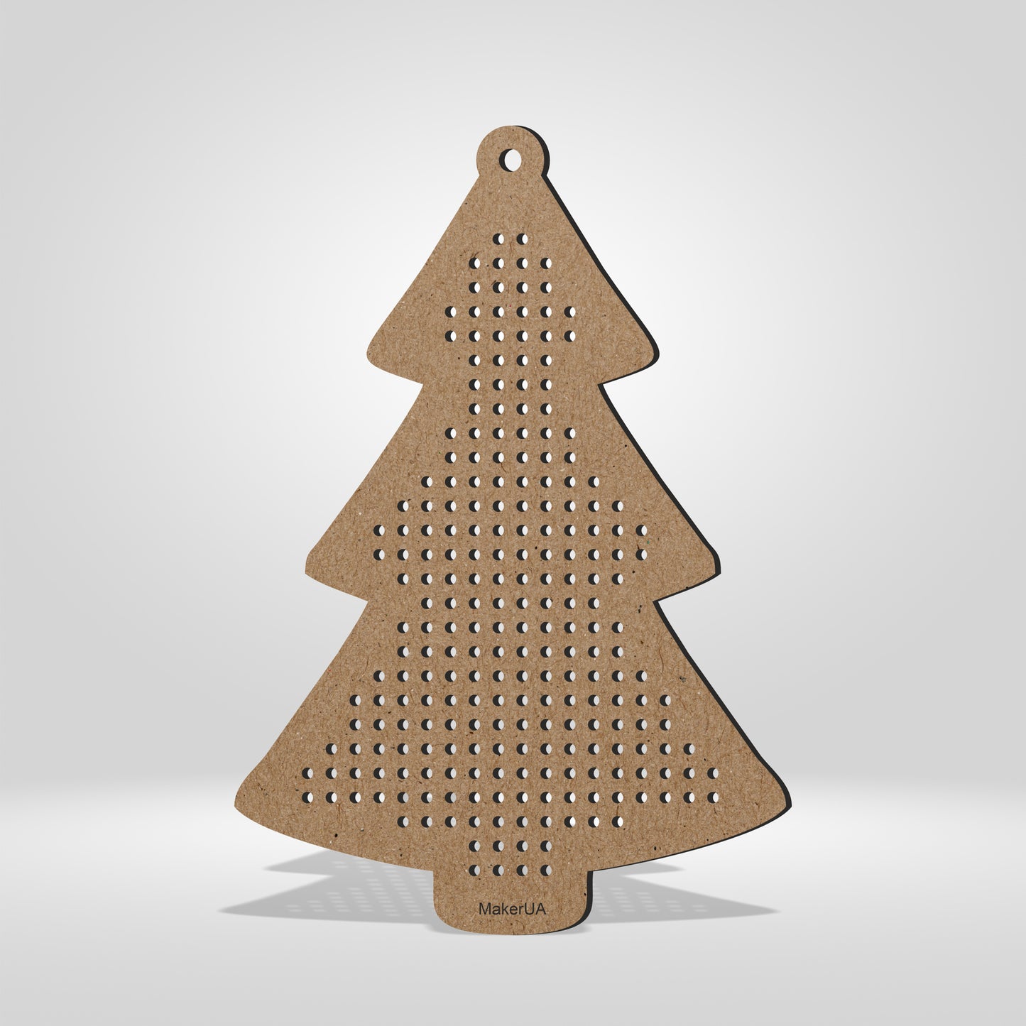 Wooden Cross Stitch Blank Base Embroidery Christmas Tree Ornaments Decorations Pendant for DIY Jewelry Gift Wood Bead Thread Needlecraft Shape Style SetC4 - MakerUA