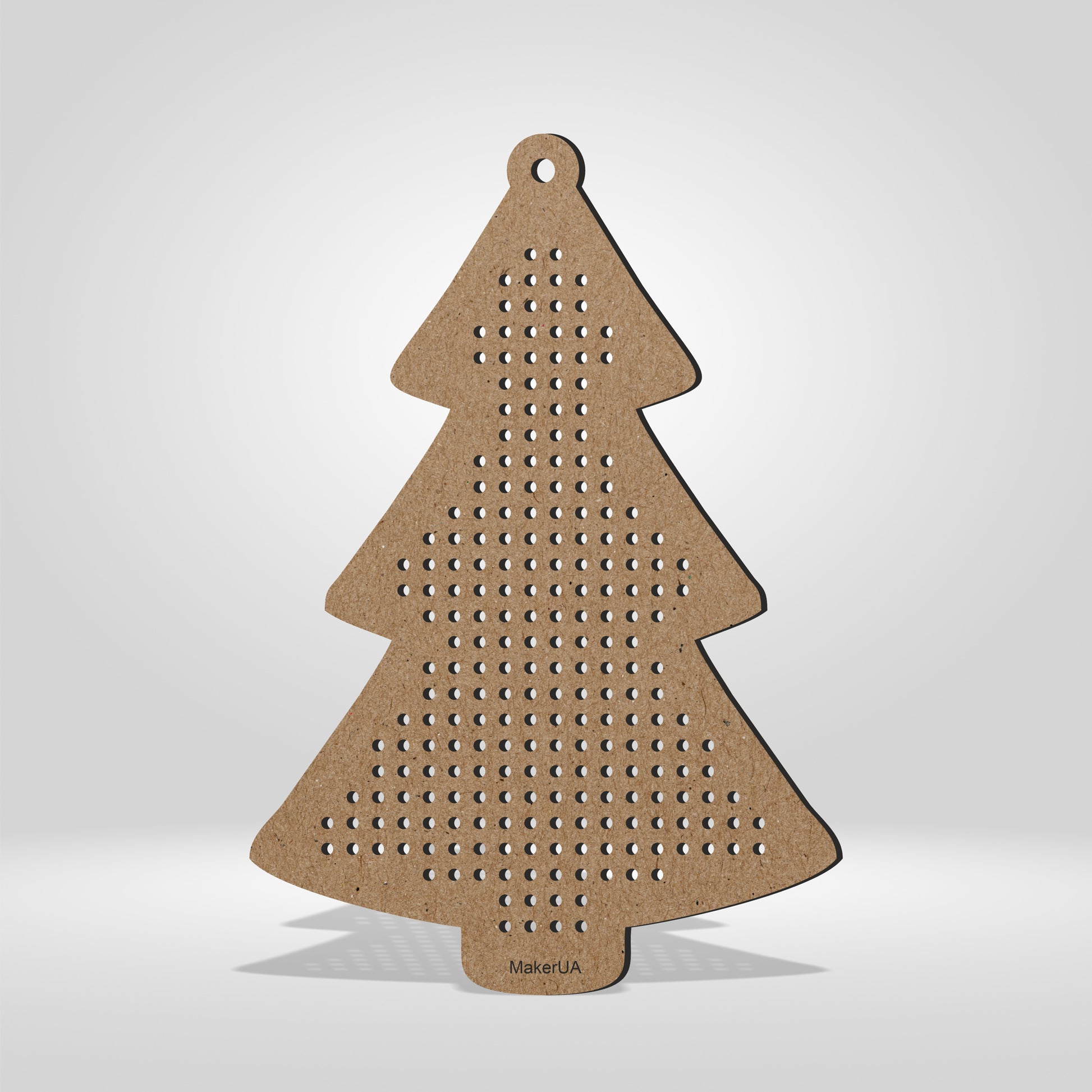 Wooden Cross Stitch Blank Base Embroidery Christmas Tree Ornaments Decorations Pendant for DIY Jewelry Gift Wood Bead Thread Needlecraft Shape Style SetC4 - MakerUA