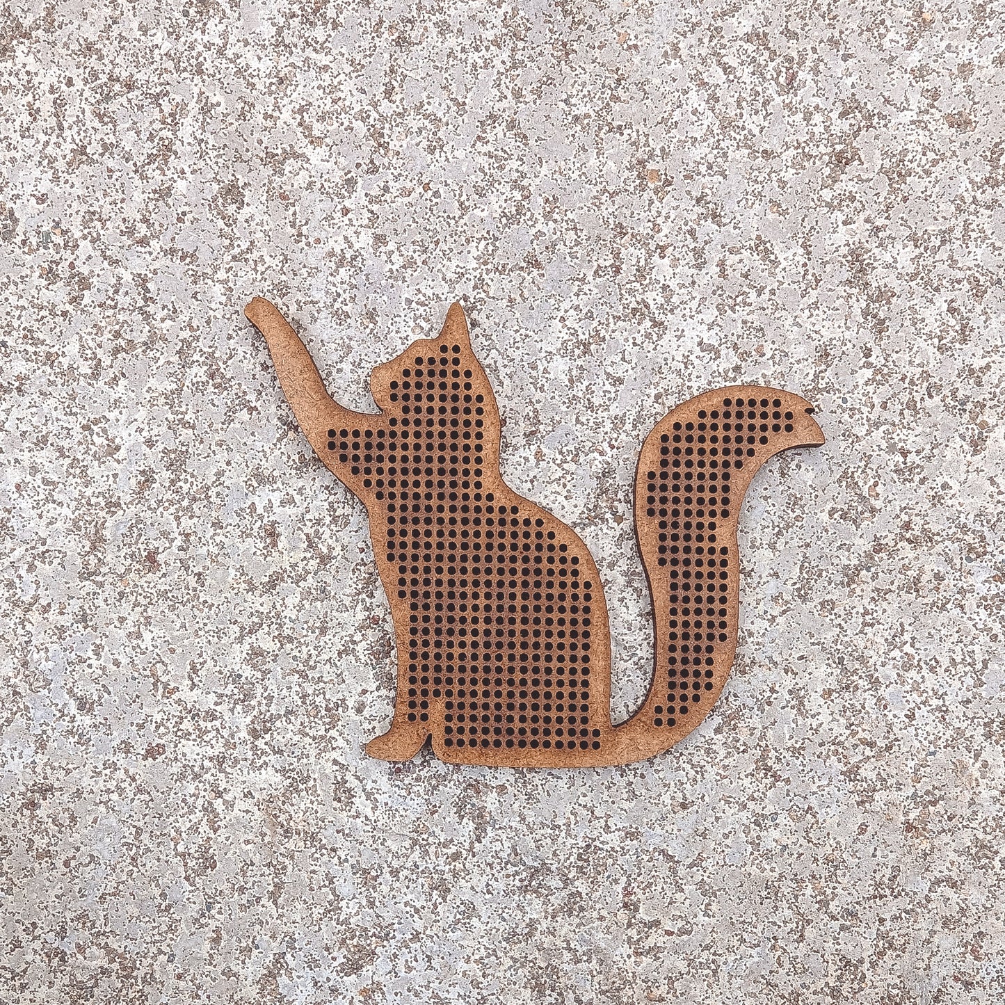Set of 8 Cross Stitch Blank cat embroidery decorations pendant wooden shapes for DIY jewelry cute gift wood bead hobby thread home decor ornaments needlecraft style - MakerUA