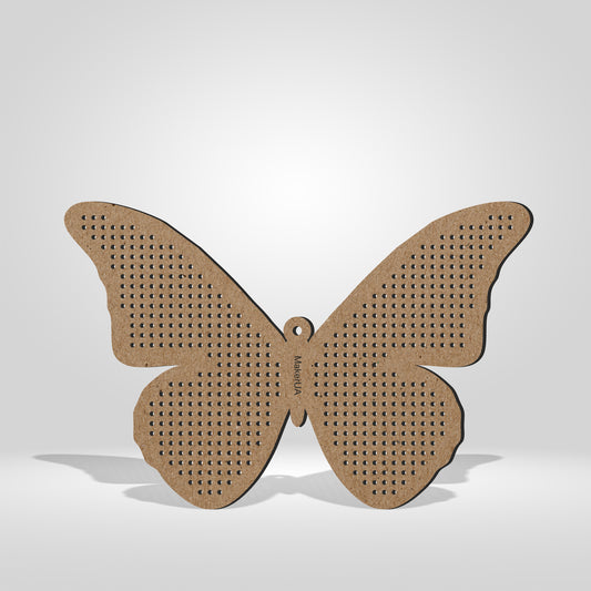 Wooden Cross Stitch Blank Base Embroidery Christmas Tree Ornaments Decorations Pendant DIY Jewelry Gift Bead Thread Needlecraft Shape Butterfly Style SetK1 - MakerUA