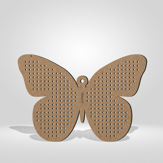 Wooden Cross Stitch Blank Base Embroidery Christmas Tree Ornaments Decorations Pendant DIY Jewelry Gift Bead Thread Needlecraft Shape Butterfly Style SetK2 - MakerUA