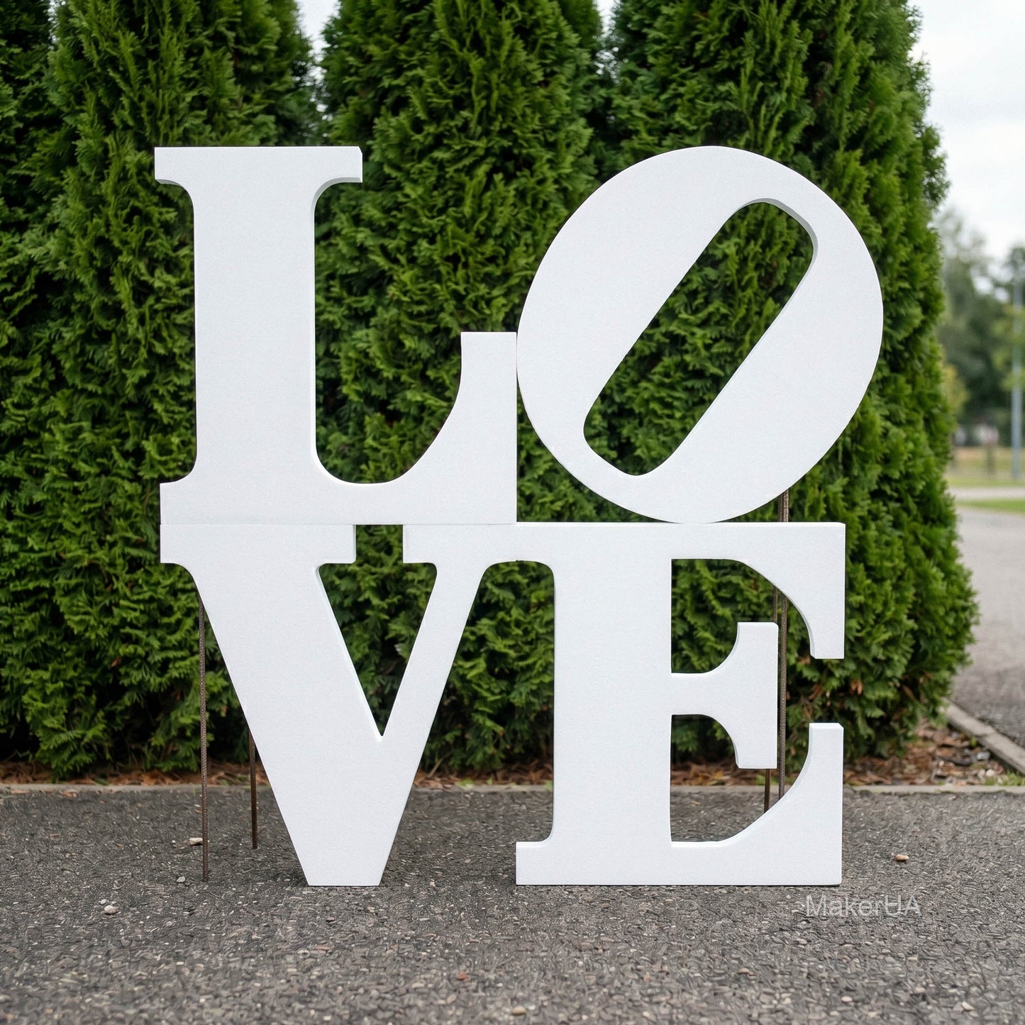Styrofoam LOVE letters large styrofoam 3D decoration made of styrofoam wedding decor - MakerUA